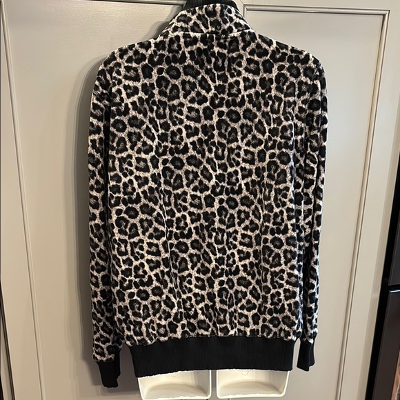 Michael Kors Leopard Print Zip-Up Jacket XL - Picture 4 of 6